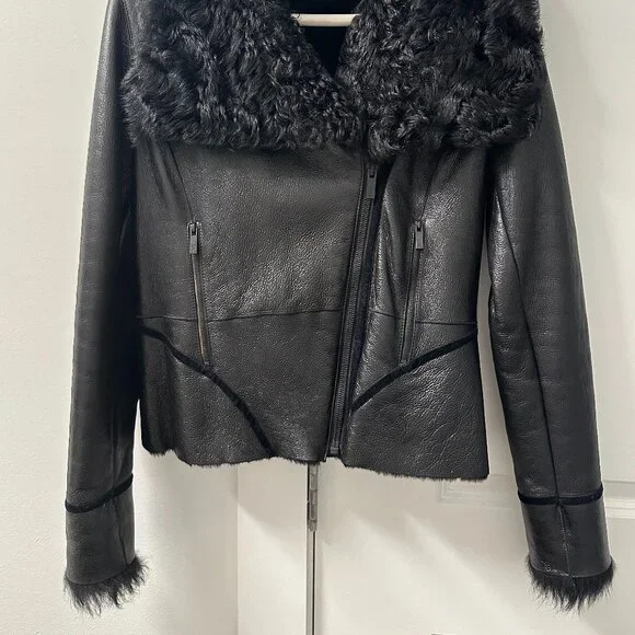 Zac Posen Women's Shearling Jacket - Picture 3 of 8